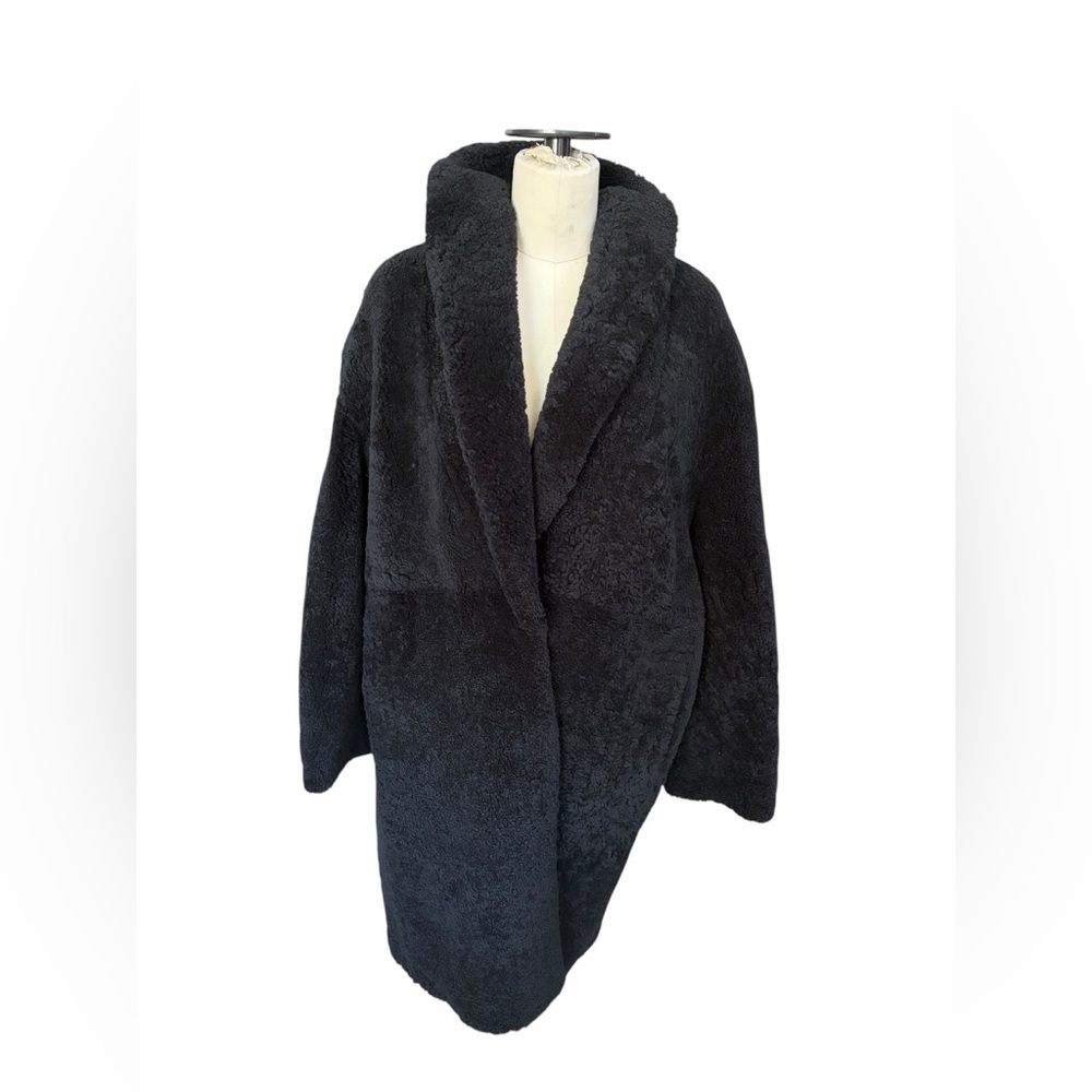 Jenni Kayne Long Shearling Yves Shawl Coat‎ size large, new - Picture 4 of 12